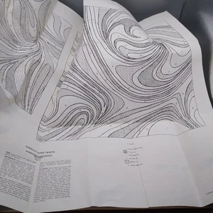 Vintage Bastelmuster, marmorierte Nadelkissen, 1973 American Home Craft - Bild 1 von 2