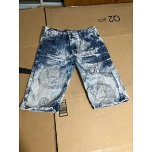 GS115 Vintage Original Brand Jean Shorts, Distressed Denim Jorts, Retro Style - Picture 1 of 12