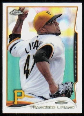 2014 Topps Chrome Refractor Francisco Liriano Pittsburgh Pirates #115 - Image 1 of 2