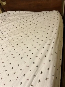 Eddie Bauer Komplettes Laken Set Fliegenfischen 100% Baumwolle 4 Stück Laken Kissenbezüge - Bild 1 von 17