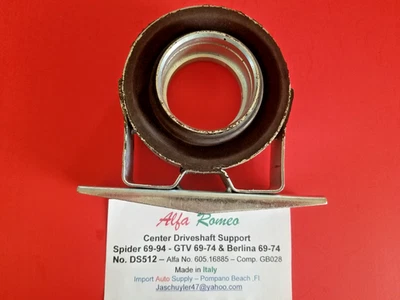 Alfa Romeo Center Driveshaft Support Spider 69-94 - GTV 69-74 & Berlina 69-74 - Image 1 of 3