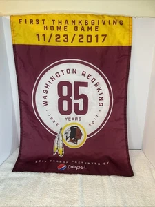 Washington Redskins NFL Flagge Pepsi 2017 Thanksgiving Football Spiel 85 Jahre 18 x 30 Zoll - Bild 1 von 4