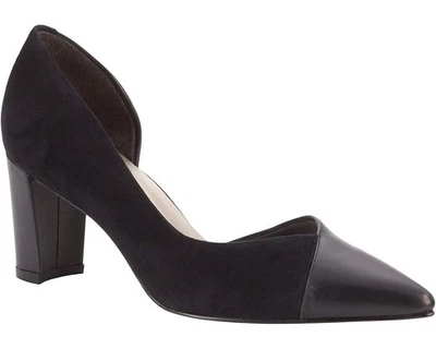 NUEVOS ZAPATOS DE SALÓN WALKING CUNA SLOAN DE CUERO Y GAMUZA CON PUNTERA PUNTIAGUDA D'ORSAY 8 WW Foto 1 de 4