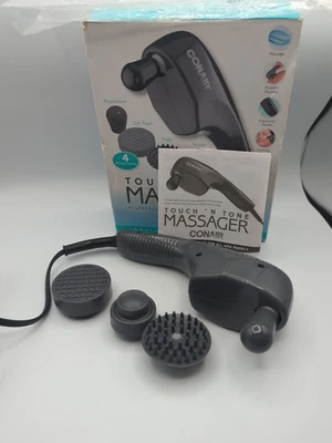 Conair Touch N Tone Portable Body Hand Massager Wand w/Multiple Attachments - Image 1 of 4
