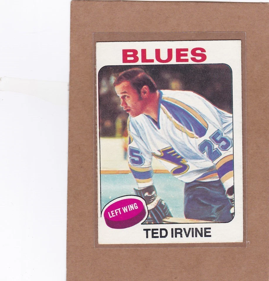 1975-76 TOPPS HOCKEY TED IRVINE #244 BLUES EX *A37894 - Image 1 of 1