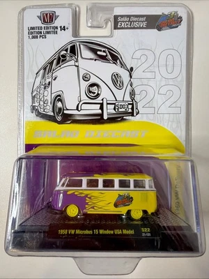 M2 Machines 1958 VW Microbus 15 Window USA Model – Salão Diecast 2022 LE 1008 - Image 1 of 4