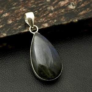 Labradorite Gemstone Ethnic Handmade Pendant Jewelry For Christmas 2.4" AP-28515 - Picture 1 of 1