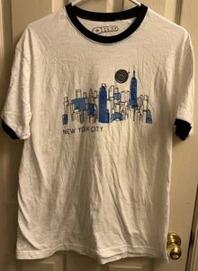 Oreo It’ Sugar New York City T-Shirt weiß blauer Besatz Herren Large RAR - Bild 1 von 5
