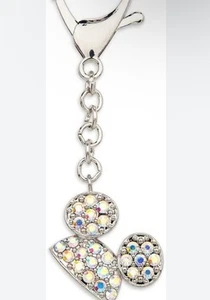 Disney Parques Estilo Mouseketeer Oreja Sombrero Icono Llavero Bolso Dije Gemas Iridiscentes - Imagen 1 de 4