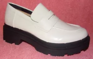 NEW BLONDO SCHOOL BONE LEATHER LOAFERS 6.5 M - Picture 1 of 3