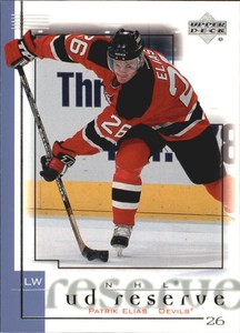 2000-01 UD Reserve Devils Hockey Card #51 Patrik Elias