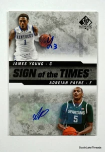 2014 SP Authentic Sign of the Times 2 Adreian Payne James Young Rookie Auto RC - Picture 1 of 3