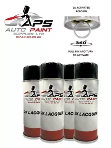 X4 APS 2K pintura en aerosol laca transparente 400 ml ENDURECEDOR ACTIVADO alto brillo - Imagen 1 de 3