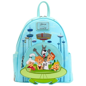 ✤ Nuevo Bolso Mochila LOUNGEFLY THE JETSONS FAMILY NAVE ESPACIAL Astro Perro Robot Cohete - Imagen 1 de 11