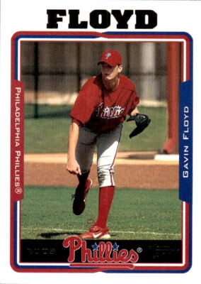2005 Topps Gavin Floyd 582 Philadelphia Phillies - Image 1 of 2