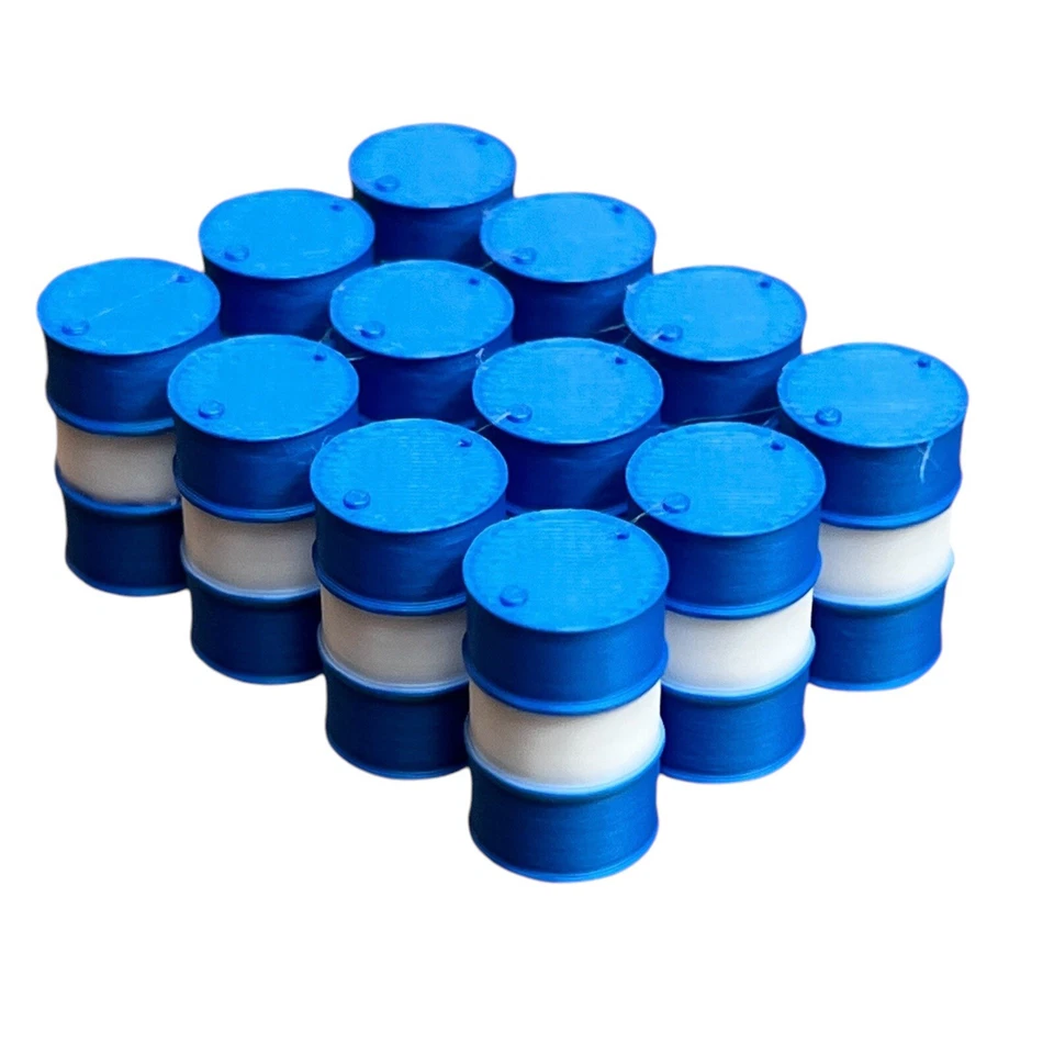 Paquete de 12 barriles o tambores de 55 galones modelo a escala 1/50 Foto 1 de 1