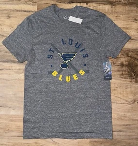NHL St. Louis Blues Short Sleeve T-Shirt size S small - Gray/Hockey - NEW - Picture 1 of 8
