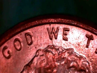 2014 P Lincoln Shield Cent Spikehead Die Crack Penny Error - Image 1 of 4