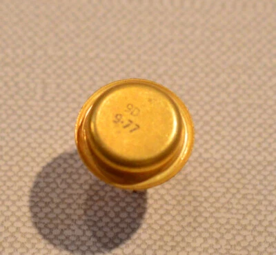 Transistor Western Electric 9D de colección: nuevo stock antiguo, chapado en oro de 24K Foto 1 de 4