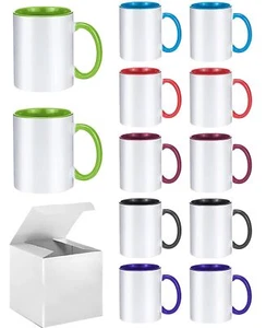 Sublimation Mugs 11oz Blank Sublimation Coffee Cups Sublimation Mug Sublimation - Picture 1 of 5