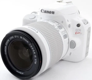 Canon EOS Kiss X7 DSLR Camera Body + EF-S 18-55mm IS STM Lens Kit White - Picture 1 of 4