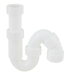 Haigh PVC TELESCOPIC SPACE TRAP 40mm Adjustable, Tighten By Hand WHITE*AUS Brand - Picture 1 of 1