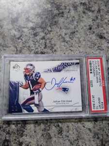 2009 SP AUTHENTIC JULIAN EDELMAN AUTOGRAPH #305 GEM 10!!!!! PERFECT CARD