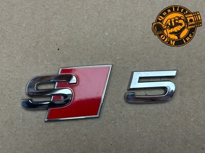 2008-2024 AUDI S5  REAR TRUNK EMBLEM BADGE "S5" OEM - Image 1 of 2