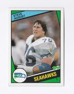 1984 Topps #189 Steve August Seattle Seahawks Tulsa - Imagen 1 de 2