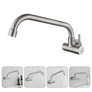 Wall Mounted Kitchen Tap Laundry Sink Faucet Water Saving Tap Head - Picture 1 of 12