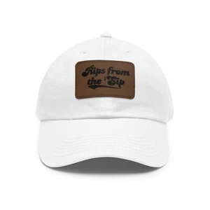 Rips from the 'Sip Dad Hat with Leather Patch - Picture 1 of 9