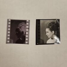 Vtg. 60s Elizabeth Taylor Beautiful Orig. Photo Negative + Proof B/W 1.5" x 1.5"