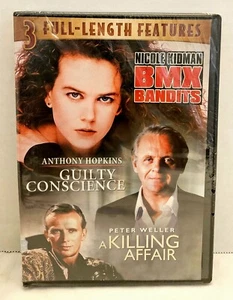 3 Full-Length Features BMX Bandits; Guilty Conscience; A Killing Affair; New DVD - Foto 1 di 8