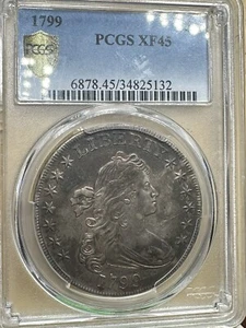 1799 Bust Dollar PCGS XF-45 - Picture 1 of 8