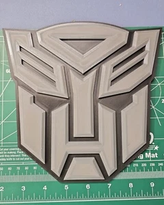 Transformers – Decepticon Logo - 3D Printed Fan Art Display Piece 8" Wide Sign - Picture 1 of 5
