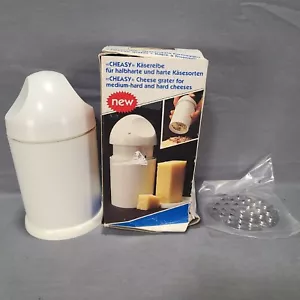 Cheasy 100 11 White Handheld Cheese Shredder Medium Hard Cheeses Good Condition - Picture 1 of 19