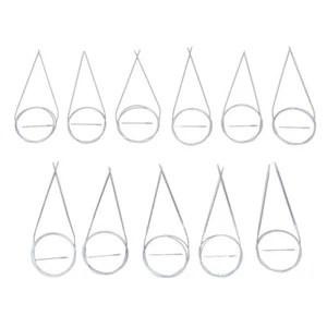 11 Sets Sweater Needle Stainless Steel Knitting Needles Circular Crochet Hook - Picture 1 of 6