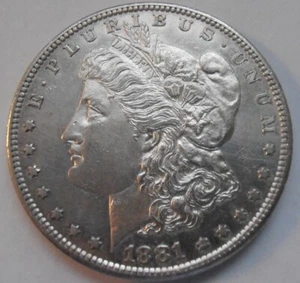 1881 S Morgan Silver Dollar,  (81SEW1) - Bild 1 von 6