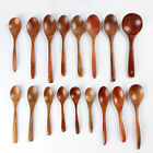 Natural Wooden Soup Spoon Honey Teaspoon Coffee Tea Spoons Kitchen Tableware