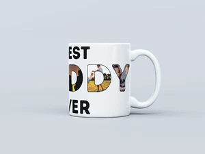 Father's Day Personalized 11 oz Photo Mug, Best Daddy Ever - Picture 1 of 5