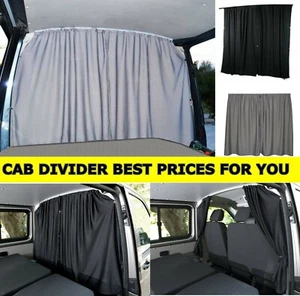 ⭐⭐⭐ VAUXHALL VIVARO BLACKOUT CAB DIVIDER  Curtain BLACK ⭐⭐⭐ - Picture 1 of 6