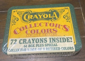Crayola Collector's Colors Edizione Limitata Latta 72 Matite 64+8 Ritirato 1991 - Foto 1 di 5