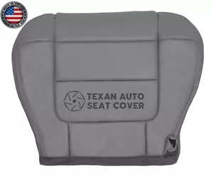 2002 Ford F150 Lariat Super Crew Driver Side Bottom Leather Seat Cover Gray - Picture 1 of 7