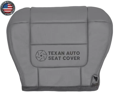 2002 Ford F150 Lariat Crew Cab Driver Bottom Synthetic Leather Seat Cover Gray - Imagem 1 de 4