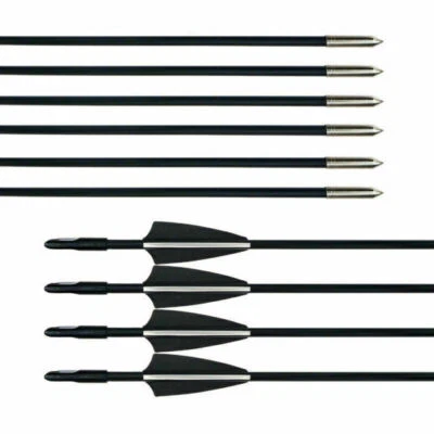 OD 6mm 30'' SP800 Fiberglass Shaft Arrows Archery For Compound Bow Shooting - Image 1 of 4