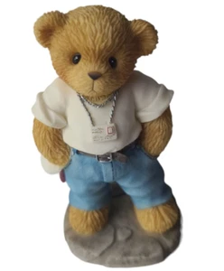 Enesco Cherished Teddies 2001 Membears Only - Giacomo "Jake" Bearcino Figurine - Picture 1 of 13