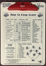 RARE 1995 Minnesota Twins SGA Clipboard Scoreboard Promotions CJ Banks Wcco NEW