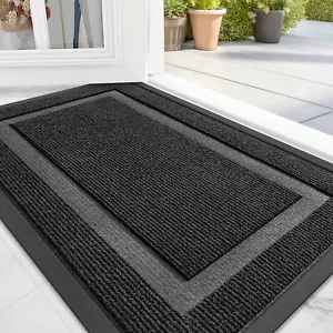 Front Door Mat Indoor Outdoor Entrance Waterproof All-Season All-Weather Doormat - Picture 1 of 8