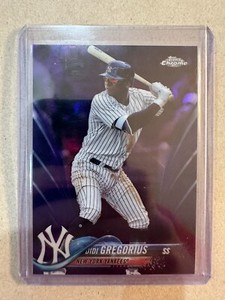 Didi Gregorius 2018 Topps Chrome Baseball Purple Refractor, 048/299, No. 6