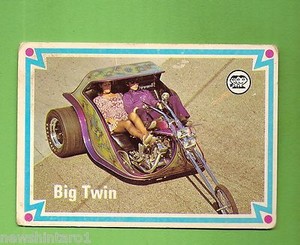 #D492. 1974  SCANLENS CHOPPERS & HOT BIKES CARD #29  BIG  TWIN